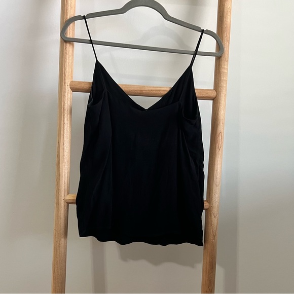 H&M - Black Button Front tank top - Size 2 - Picture 4 of 4